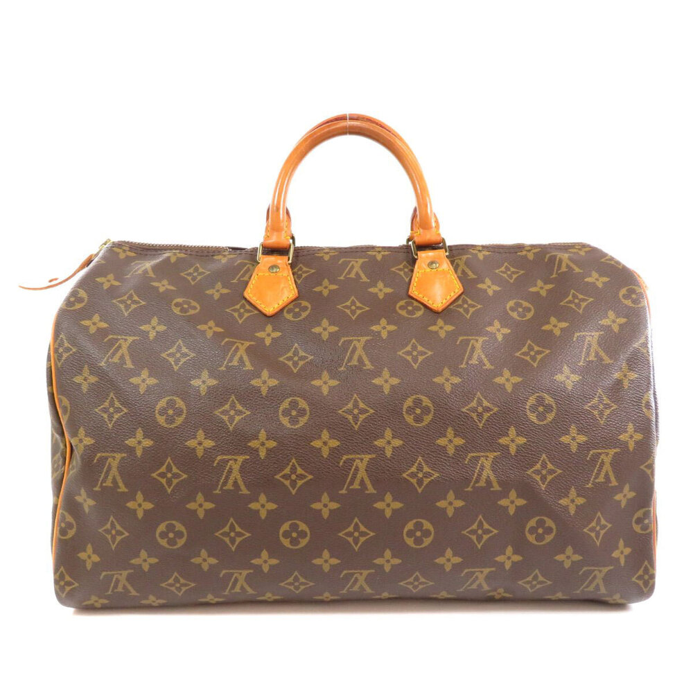 Louis Vuitton Speedy Canvas Bag Boston Monogram Brown